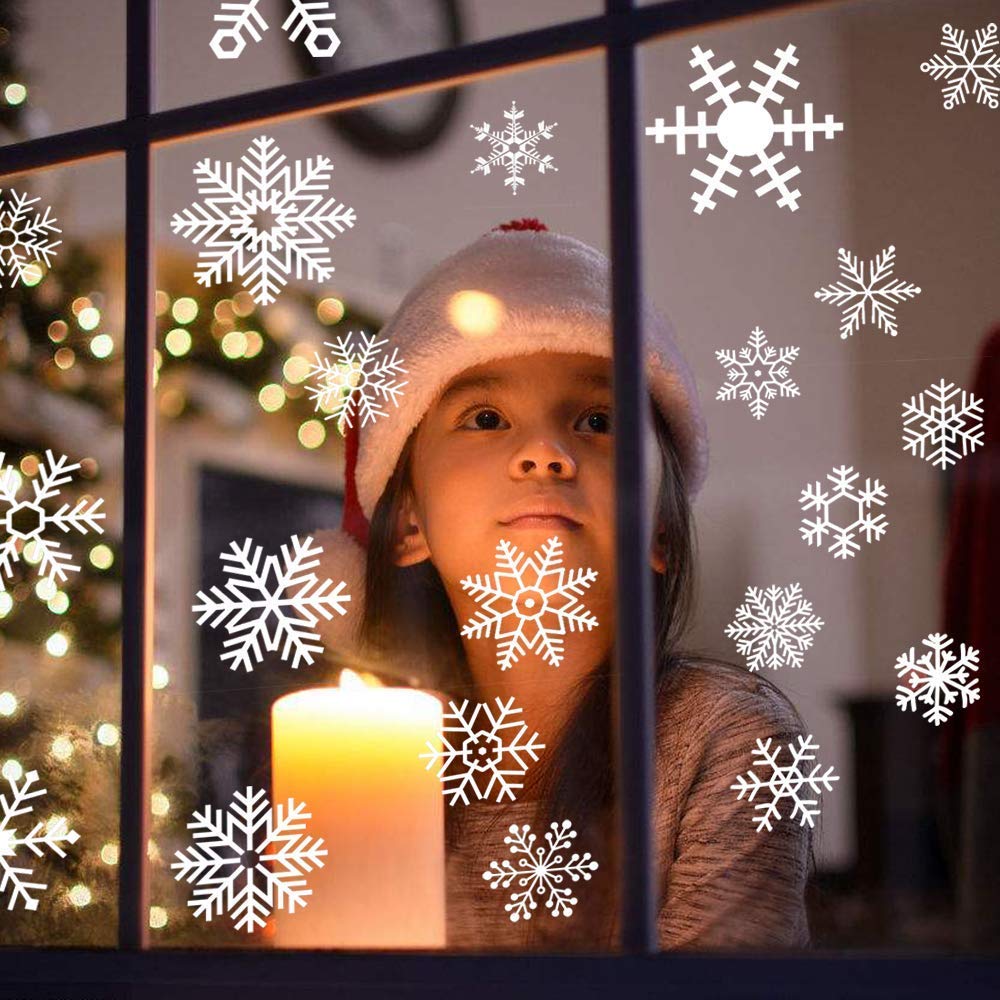 Amazon.co.jp: LOKIPA クリスマス 飾り 静電ステッカー 剥がせる